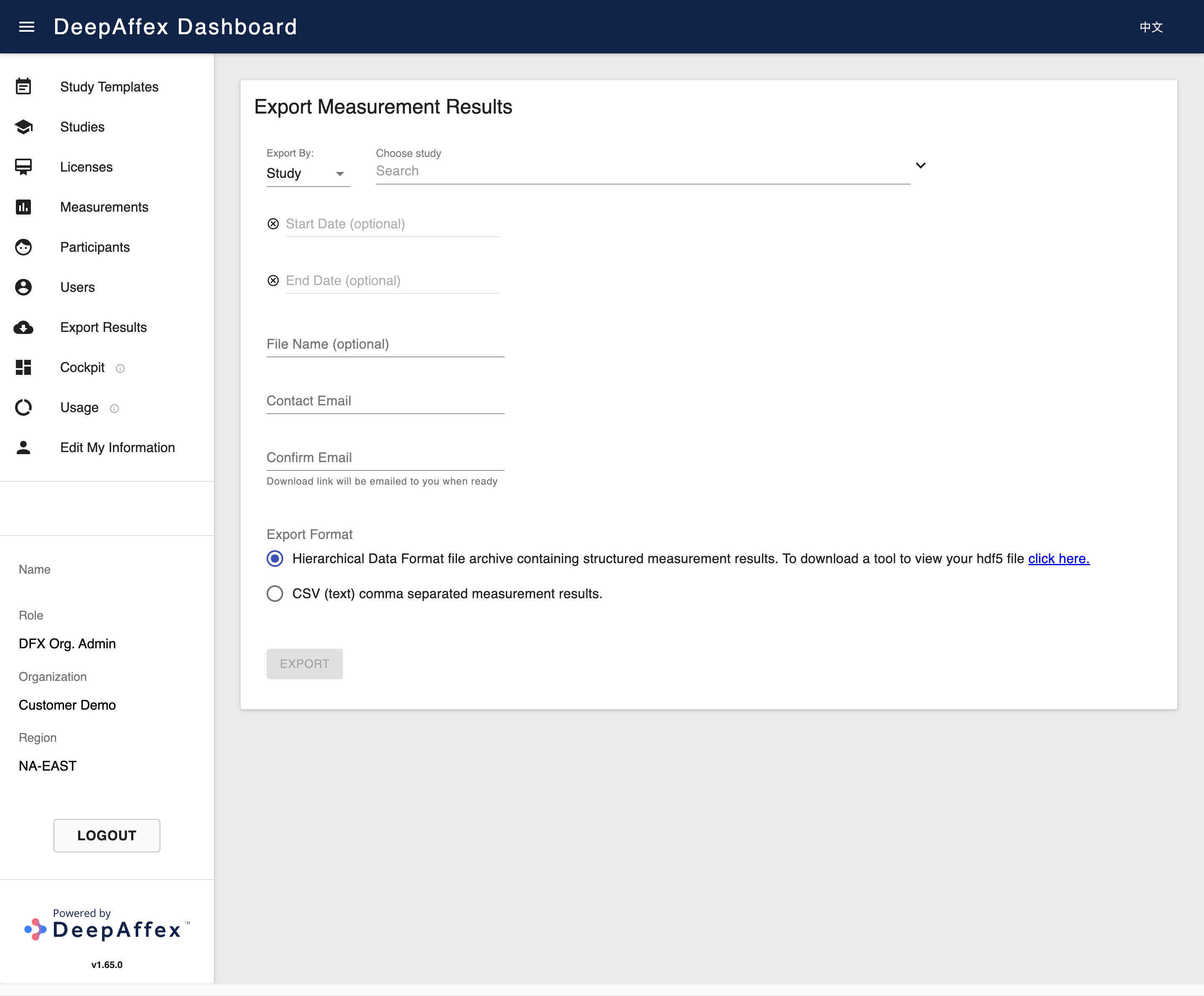 Result Export Overview